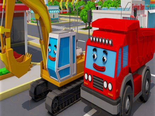 Play Xe tải và Digger Jigsaw Game