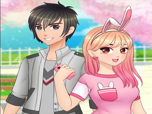 Play Anime High School Couple – First Date Makeover Game