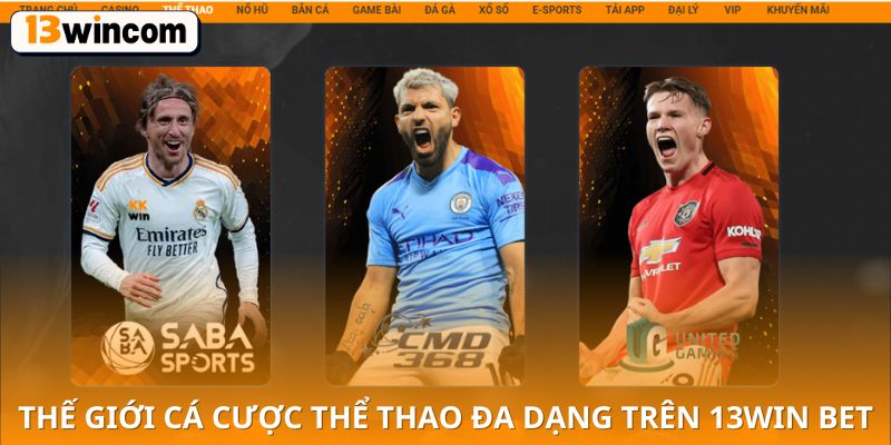 Thế giới cá cược thể thao đa dạng trên 13win bet