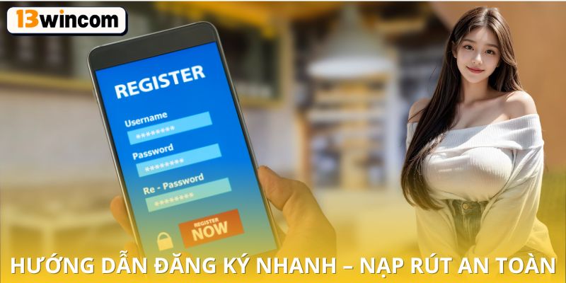 hướng dẫn đăng ký nhanh – nạp rút an toàn